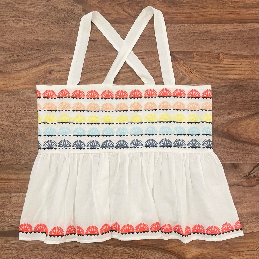 Marie Oliver Tegan Tank - Embroidered Cross-back Top - Picture 10 of 11